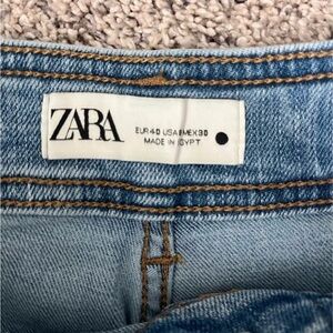 Zara High Rise Women Jeans - Light Blue